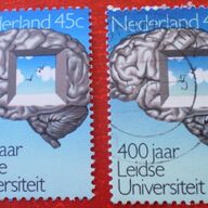 NL- 400 Jaar Leidse Universiteit 1x Postfris / 1x Gestempeld