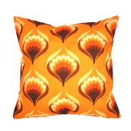 Kussenhoes Retro oranje | 45 x 45 cm | Linnenlook