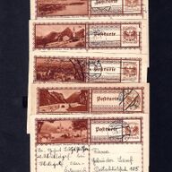 POSTWAARDESTUKKEN Oostenrijk 1931