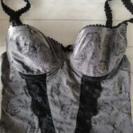 Zilvergrijs Torselet met Zwart - Etam Lingerie - 75B