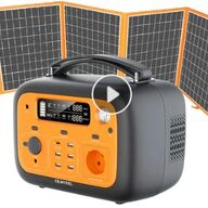 OUKITEL P501 500W 505Wh Portable Power Station + Flashfish SP 18V/100W Foldable Solar Panel Outdoor Solar Generator Kit
