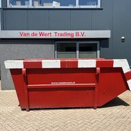 Diversen Portaal / puinbak /afval / Bouw / sloop container 9m3 ZGAN met lepel insteek