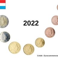 UNC Luxemburg 2022 + 2023 - 1ct t/m 2 euro