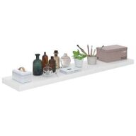 VidaXL Wandschappen zwevend 4 st 120x23,5x3,8 cm MDF hoogglans wit