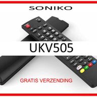 Vervangende afstandsbediening voor de UKV505  van SONIKO.