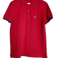 Rood poloshirt - STILE BENETON . Maat L .