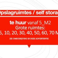 Opslagruimtes te huur - self storage