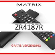 Vervangende afstandsbediening voor de ZR4187R  van MATRIX.