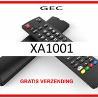 Vervangende afstandsbediening voor de XA1001  van GEC.