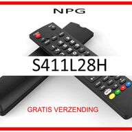 Vervangende afstandsbediening voor de S411L28H  van NPG.