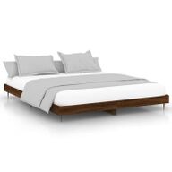 VidaXL Bedframe bewerkt hout bruin eikenkleur 140x200 cm832252