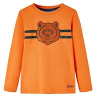 Kindershirt met lange mouwen 140 donkeroranje13118