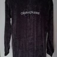 Calvin Klein - zwarte hoodie jurk /tuniek - maat 16