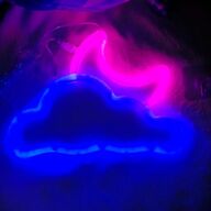 Neon LED verlichting &amp;#039;Wolk maan&amp;#039; USB of batterijen (incl)