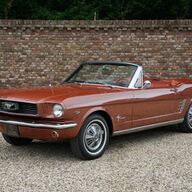 Ford Mustang 289 Convertible &amp;quot;Emberglo&amp;quot; Only one owner from new, Highly original unrestored condition, Manual gearbox, Attractive colour scheme &amp;quot;Emberglo&amp;quot;, Original two-tone Emberglo and Parchment luxury Pony interior,