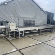 MVL potplanten bufferband 650 x 200 roestvrijstalen mobiel frame