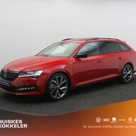 Škoda Superb Combi Sportline Business 1.5 TSI 150pk DSG Automaat Panoramadak, LED matrix koplampen, Navigatie, Adaptive cruise control, Stoelverwarming, Achteruitrijcamera, Verwarmde voorruit, Parkeersensoren