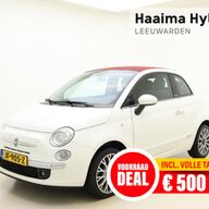 Fiat 500 C 1.2 Pop | Cabrio | Airco | Parkeersensoren | Elektrisch te openen dak | Lichtmetalen velgen | Rood dak